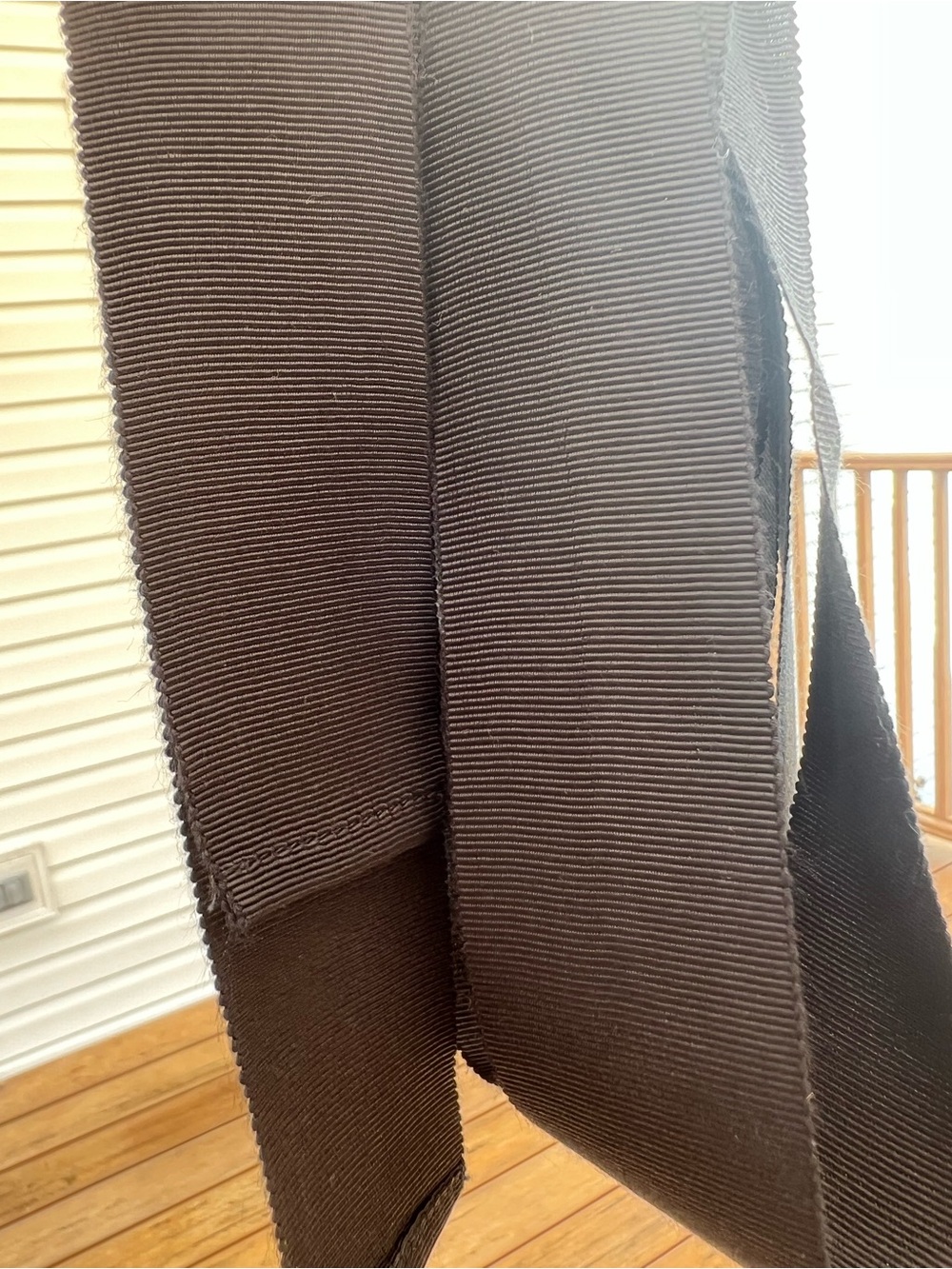 Black Grosgrain Ribbon belt - Wide - Picture 3 of 6